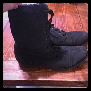 Nasty Gal cloth combat boot